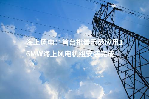 海上風(fēng)電：首臺(tái)批量示范應(yīng)用16MW海上風(fēng)電機(jī)組安裝完成
