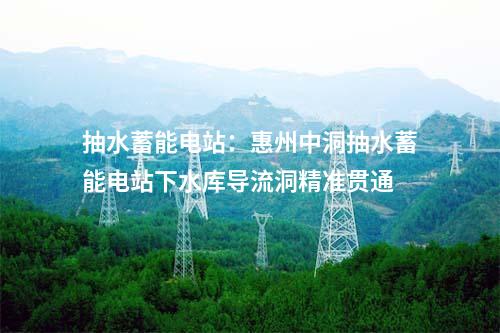 抽水蓄能電站：惠州中洞抽水蓄能電站下水庫導(dǎo)流洞精準(zhǔn)貫通