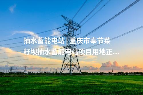 抽水蓄能電站 | 重慶市奉節(jié)菜籽壩抽水蓄能電站項目用地正式獲批