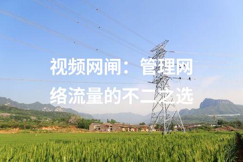 視頻網(wǎng)閘:管理網(wǎng)絡(luò)流量的不二之選